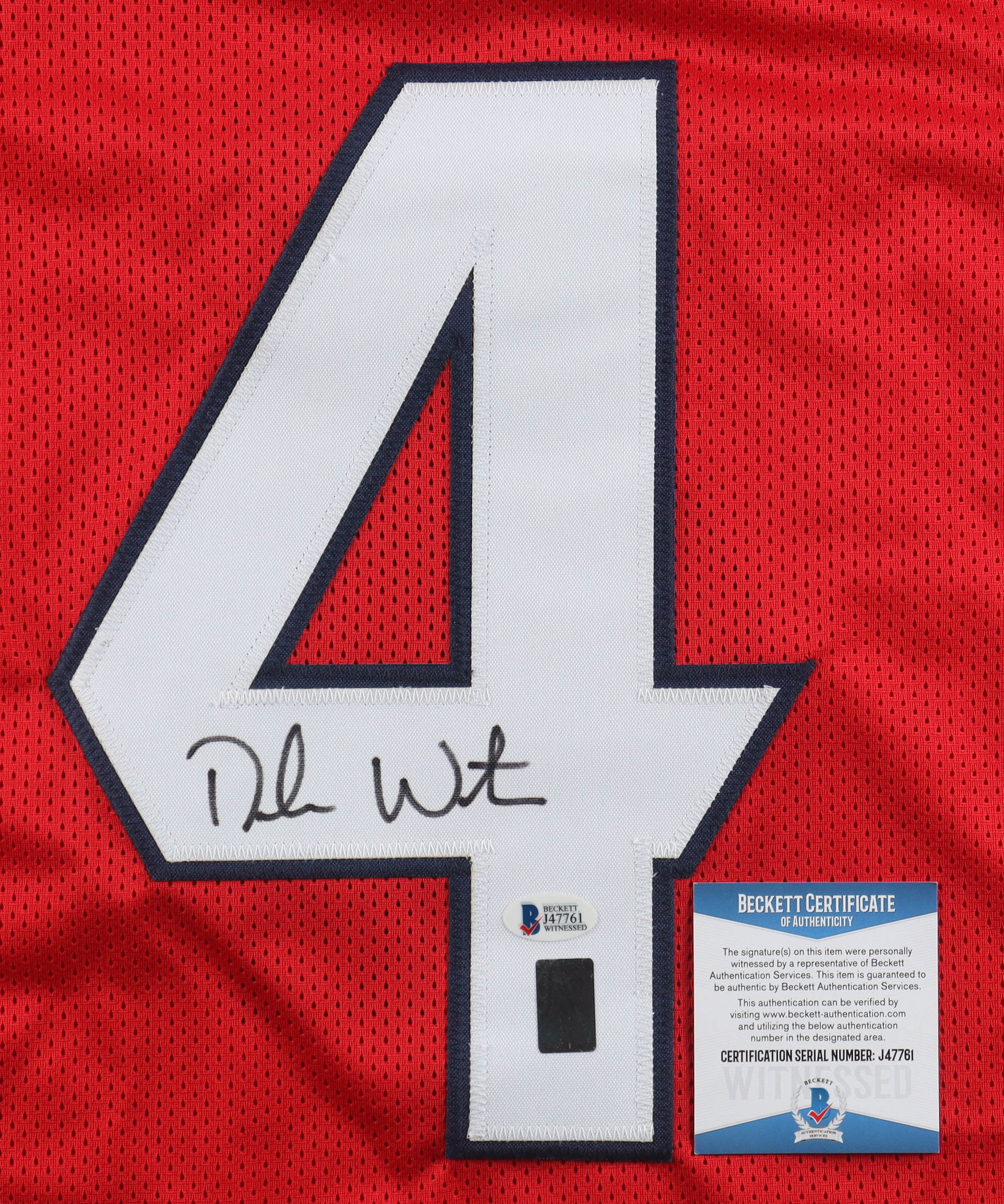 Deshaun Watson Signed Jersey (Beckett & Watson) at PristineAuction.com Deshaun Watson Signed Jersey (Beckett & Watson) at PristineAuction.com