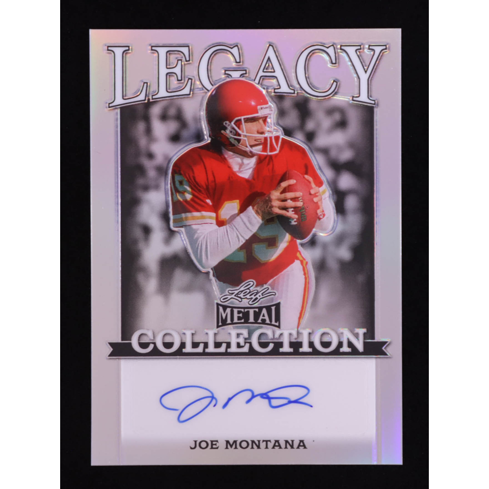 Joe Montana 2024 Leaf Metal Legacy Collection Silver Holo Autographs #BAJM10 #29/35 at PristineAuction.com