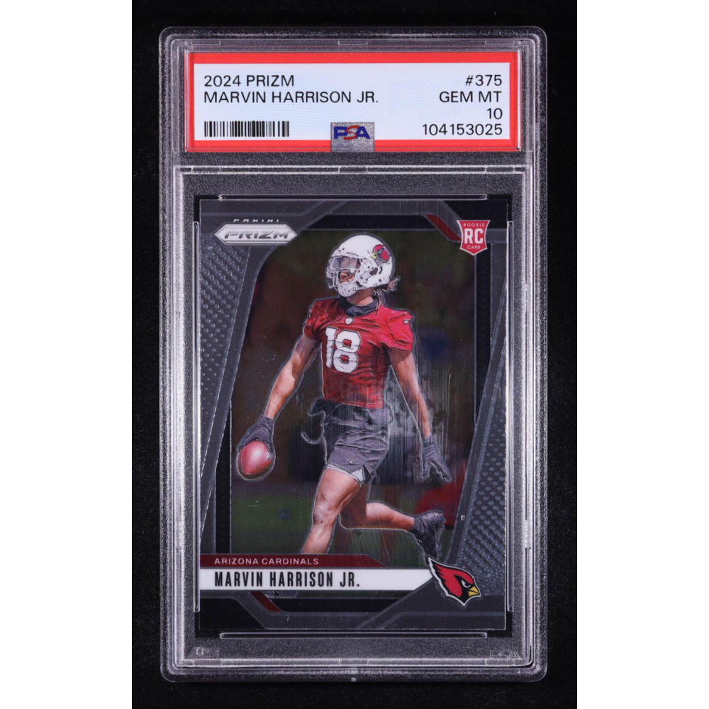 Marvin Harrison Jr. 2024 Panini Prizm #375 RC (PSA 10) at PristineAuction.com Marvin Harrison Jr. 2024 Panini Prizm #375 RC (PSA 10) at PristineAuction.com