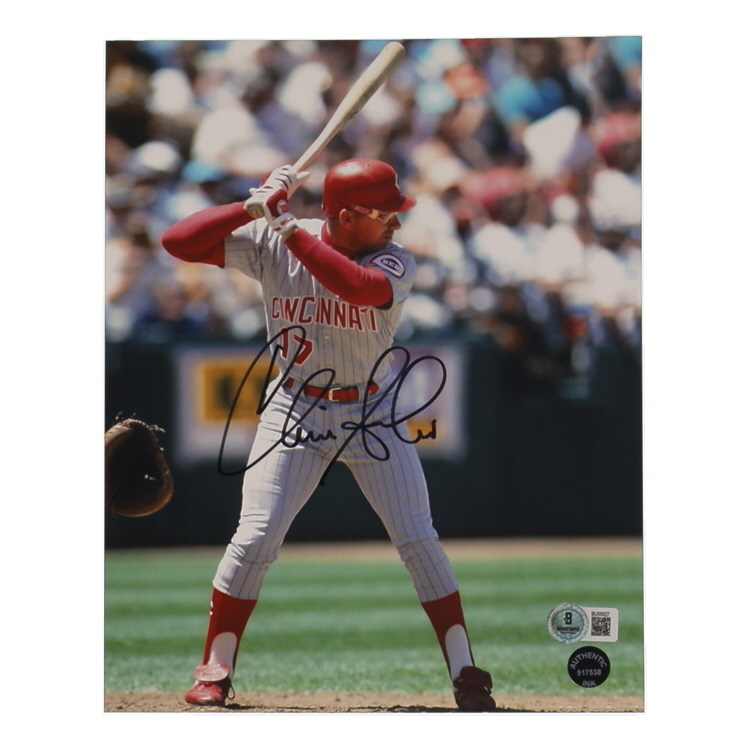 Chris Sabo Signed Reds 8x10 Photo (Beckett) at PristineAuction.com Chris Sabo Signed Reds 8x10 Photo (Beckett) at PristineAuction.com