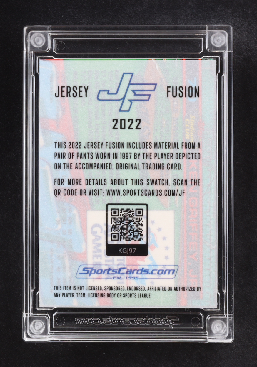Ken Griffey Jr. 2022 Jersey Fusion Topps Triple Patch Stadium Club #KGJ97 #40/50 at PristineAuction.com Ken Griffey Jr. 2022 Jersey Fusion Topps Triple Patch Stadium Club #KGJ97 #40/50 at PristineAuction.com