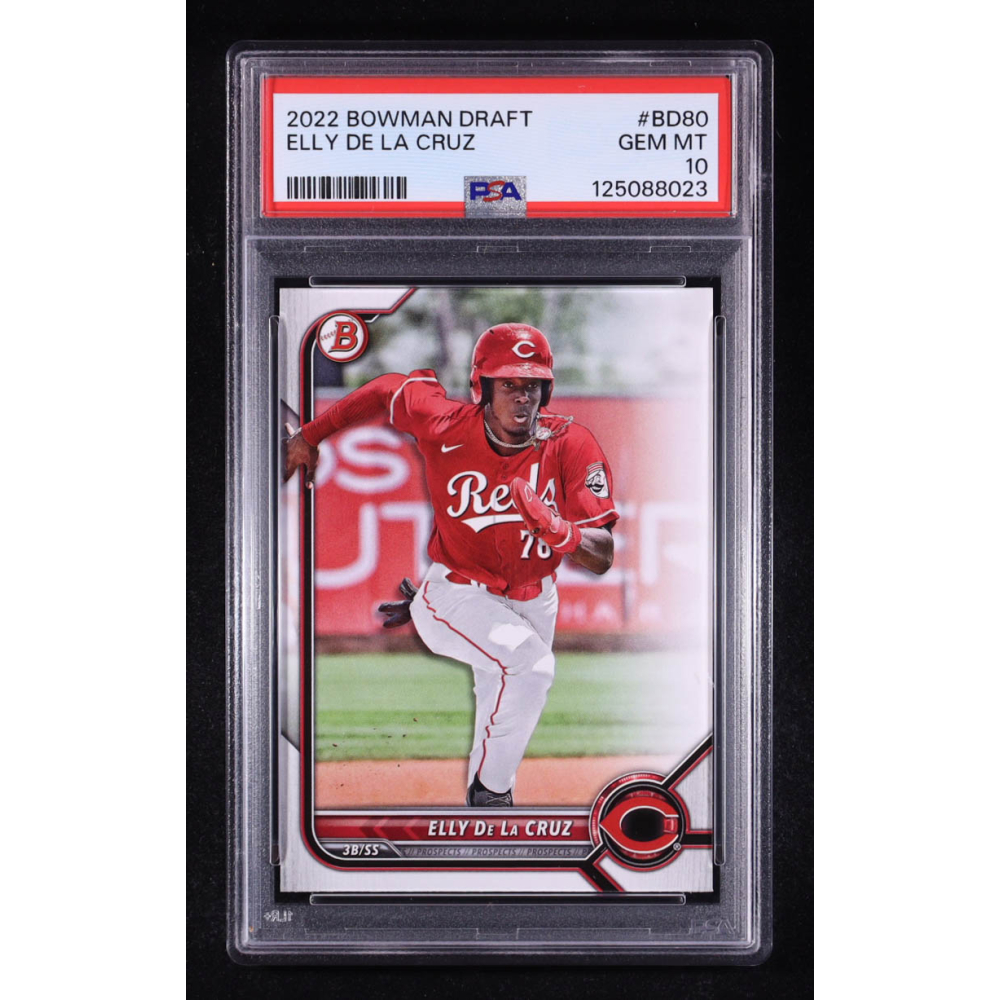 Elly De La Cruz 2022 Bowman Draft #BD80 RC (PSA 10) at PristineAuction.com Elly De La Cruz 2022 Bowman Draft #BD80 RC (PSA 10) at PristineAuction.com