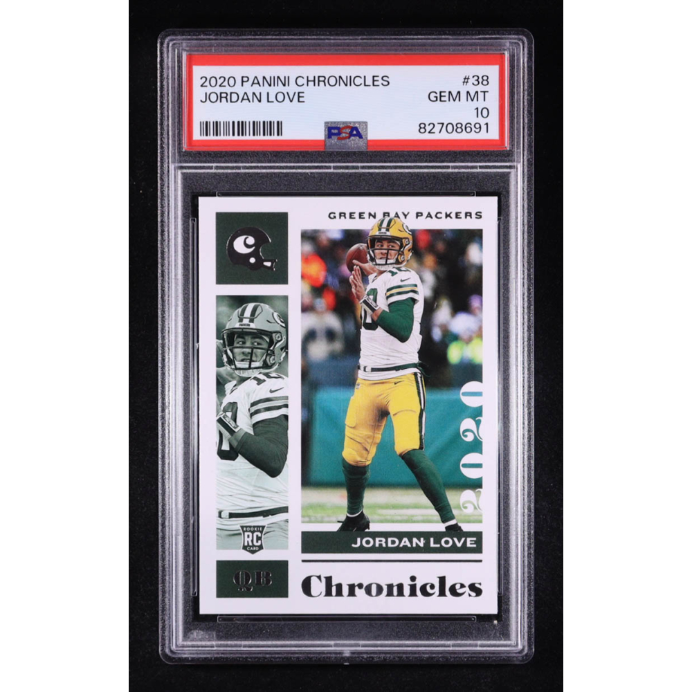 Jordan Love 2020 Panini Chronicles #38 RC (PSA 10) at PristineAuction.com Jordan Love 2020 Panini Chronicles #38 RC (PSA 10) at PristineAuction.com