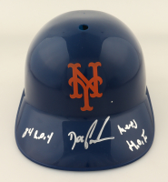 Dwight Gooden Signed Mets Full-Size Batting Helmet Inscribed "84 R.O.Y." "Mets H.O.F." (Beckett) at PristineAuction.com