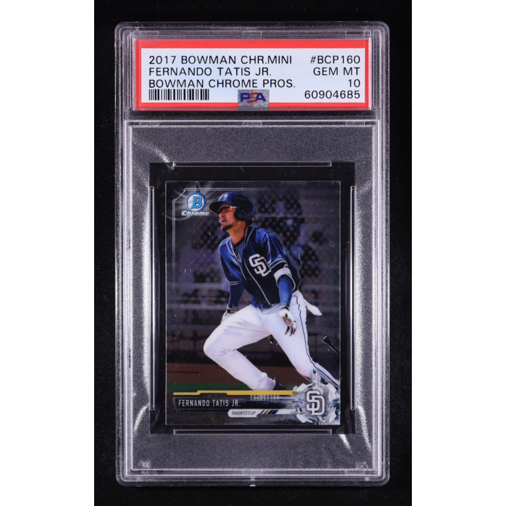 Fernando Tatis Jr. 2017 Bowman Chrome Mini Prospects #BCP160 RC (PSA 10) at PristineAuction.com