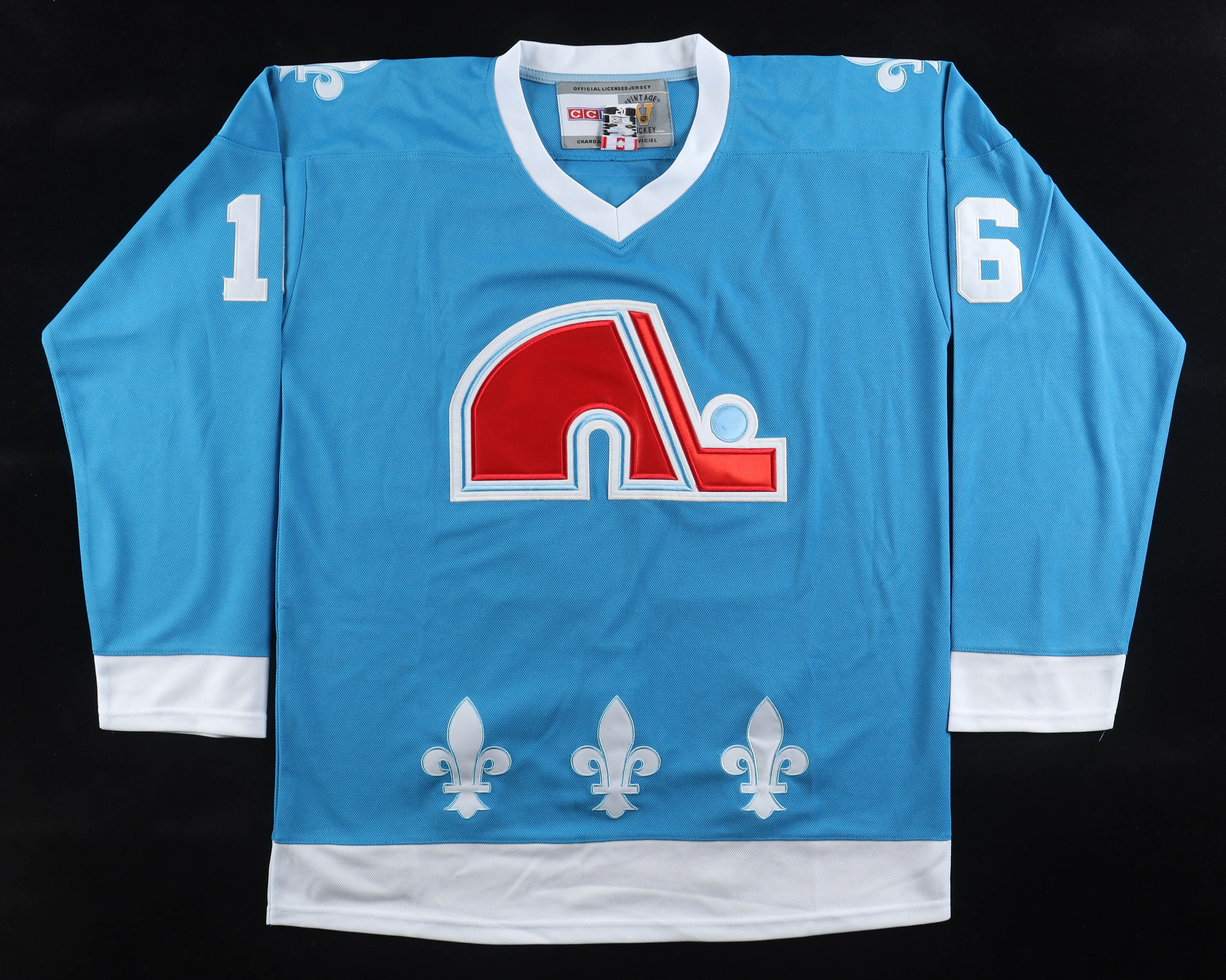 Michel Goulet Signed Nordiques CCM Authentic Jersey Inscribed "H.O.F. 98" (Beckett) at PristineAuction.com Michel Goulet Signed Nordiques CCM Authentic Jersey Inscribed "H.O.F. 98" (Beckett) at PristineAuction.com