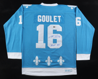 Michel Goulet Signed Nordiques CCM Authentic Jersey Inscribed "H.O.F. 98" (Beckett) at PristineAuction.com