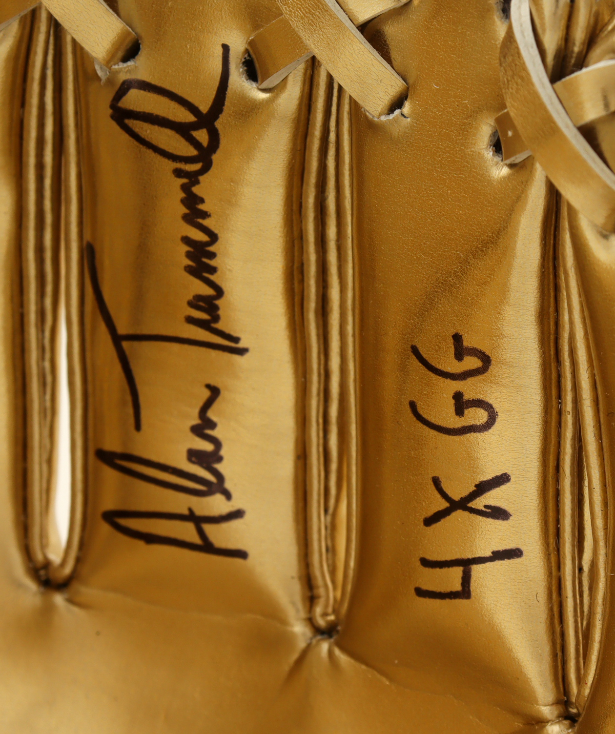 Alan Trammell Signed Rawlings Mini Golden Glove Inscribed "4x GG" (PSA) at PristineAuction.com Alan Trammell Signed Rawlings Mini Golden Glove Inscribed "4x GG" (PSA) at PristineAuction.com