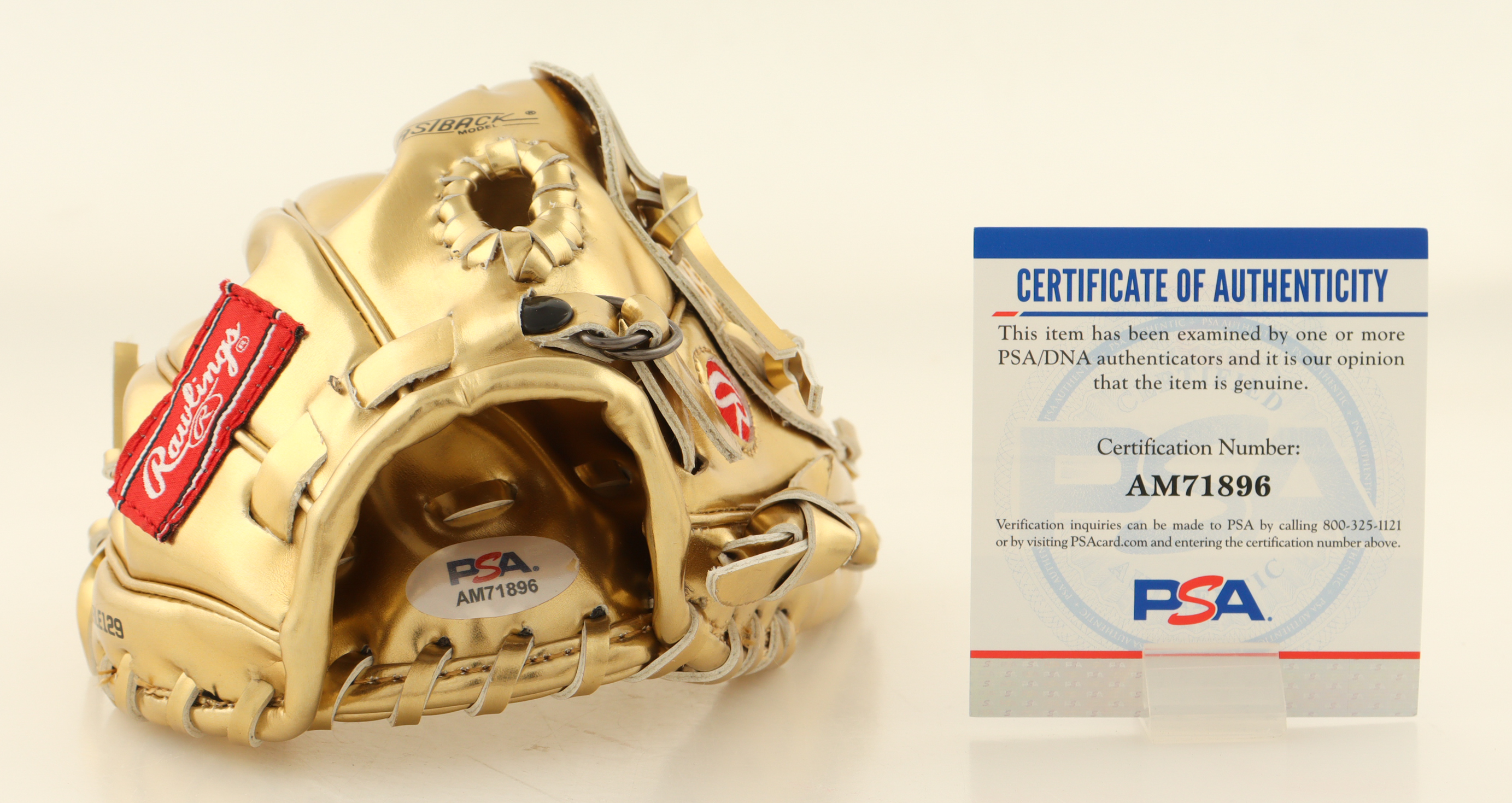 Alan Trammell Signed Rawlings Mini Golden Glove Inscribed "4x GG" (PSA) at PristineAuction.com Alan Trammell Signed Rawlings Mini Golden Glove Inscribed "4x GG" (PSA) at PristineAuction.com