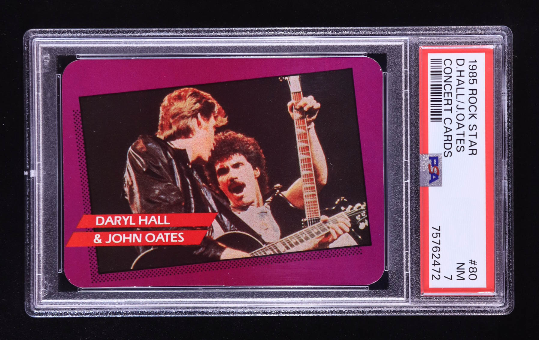 Daryl Hall and John Oates 1985 Amurol Rock Star Concert #80 (PSA 7) at PristineAuction.com Daryl Hall and John Oates 1985 Amurol Rock Star Concert #80 (PSA 7) at PristineAuction.com