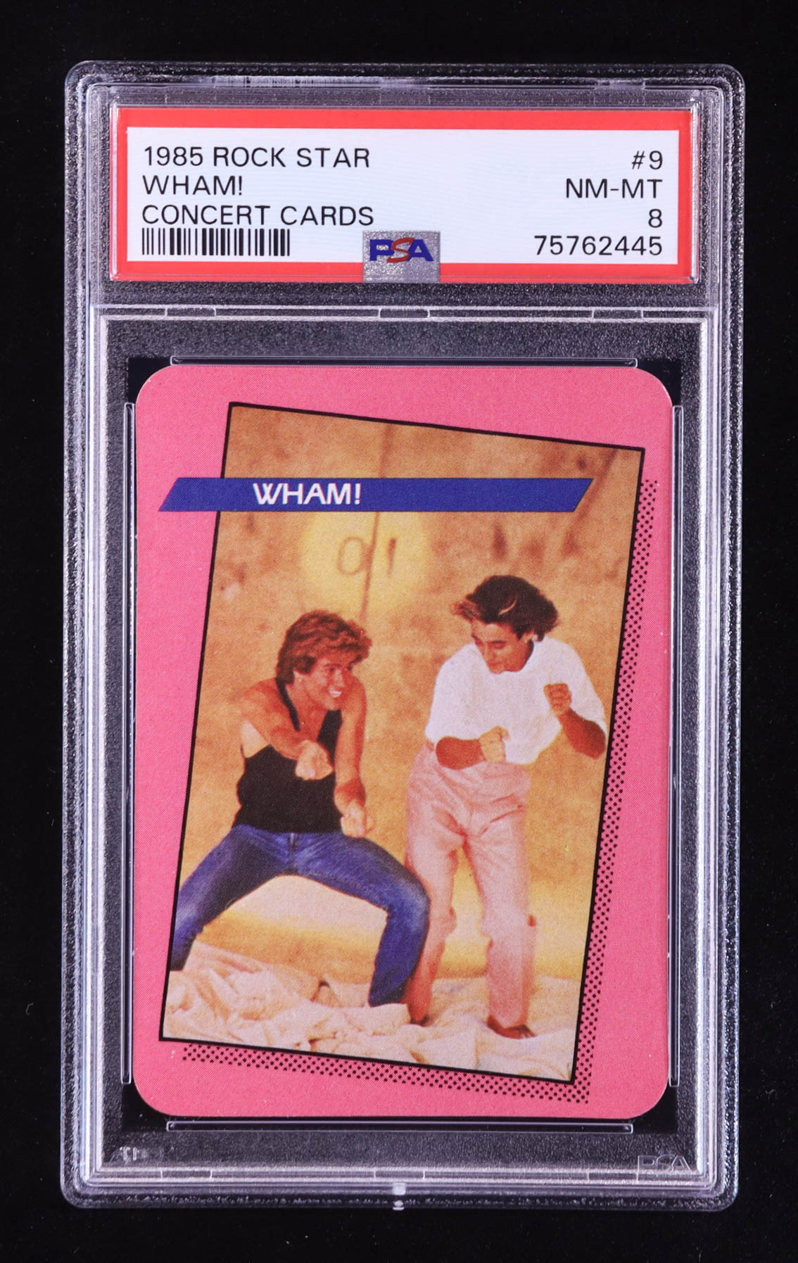 Wham 1985 Amurol Rock Star Concert #9 (PSA 8) at PristineAuction.com Wham 1985 Amurol Rock Star Concert #9 (PSA 8) at PristineAuction.com