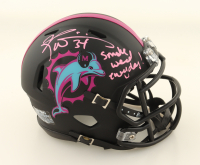 Ricky Williams Signed Dolphins Miami Vice Alternate Speed Mini Helmet Inscribed "Smoke weed every day" (Beckett) at PristineAuction.com