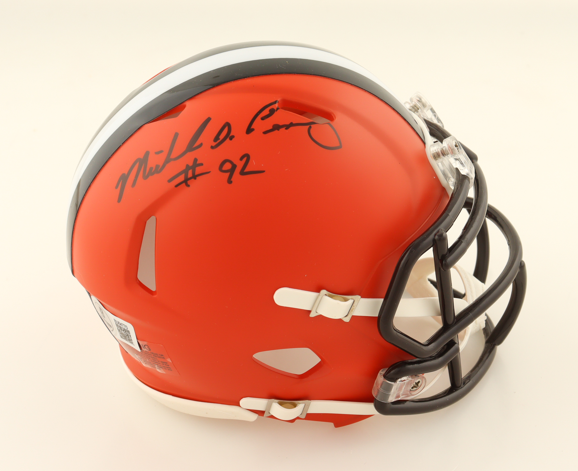 Michael Dean Perry Signed Browns Speed Mini Helmet (Beckett) at PristineAuction.com Michael Dean Perry Signed Browns Speed Mini Helmet (Beckett) at PristineAuction.com