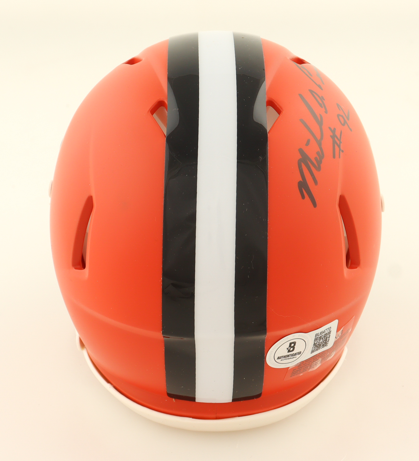 Michael Dean Perry Signed Browns Speed Mini Helmet (Beckett) at PristineAuction.com Michael Dean Perry Signed Browns Speed Mini Helmet (Beckett) at PristineAuction.com