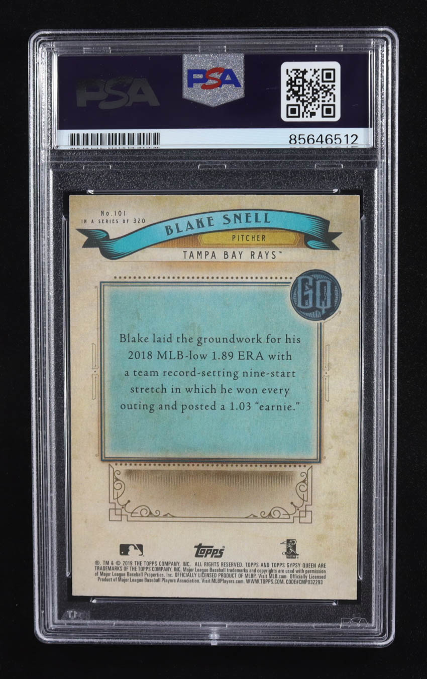 Blake Snell Signed 2019 Topps Gypsy Queen #101 (PSA) at PristineAuction.com Blake Snell Signed 2019 Topps Gypsy Queen #101 (PSA) at PristineAuction.com