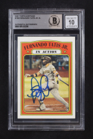 Fernando Tatis Jr. Signed 2021 Topps Heritage #138 IA (Beckett | Auto Grade BGS 10) at PristineAuction.com