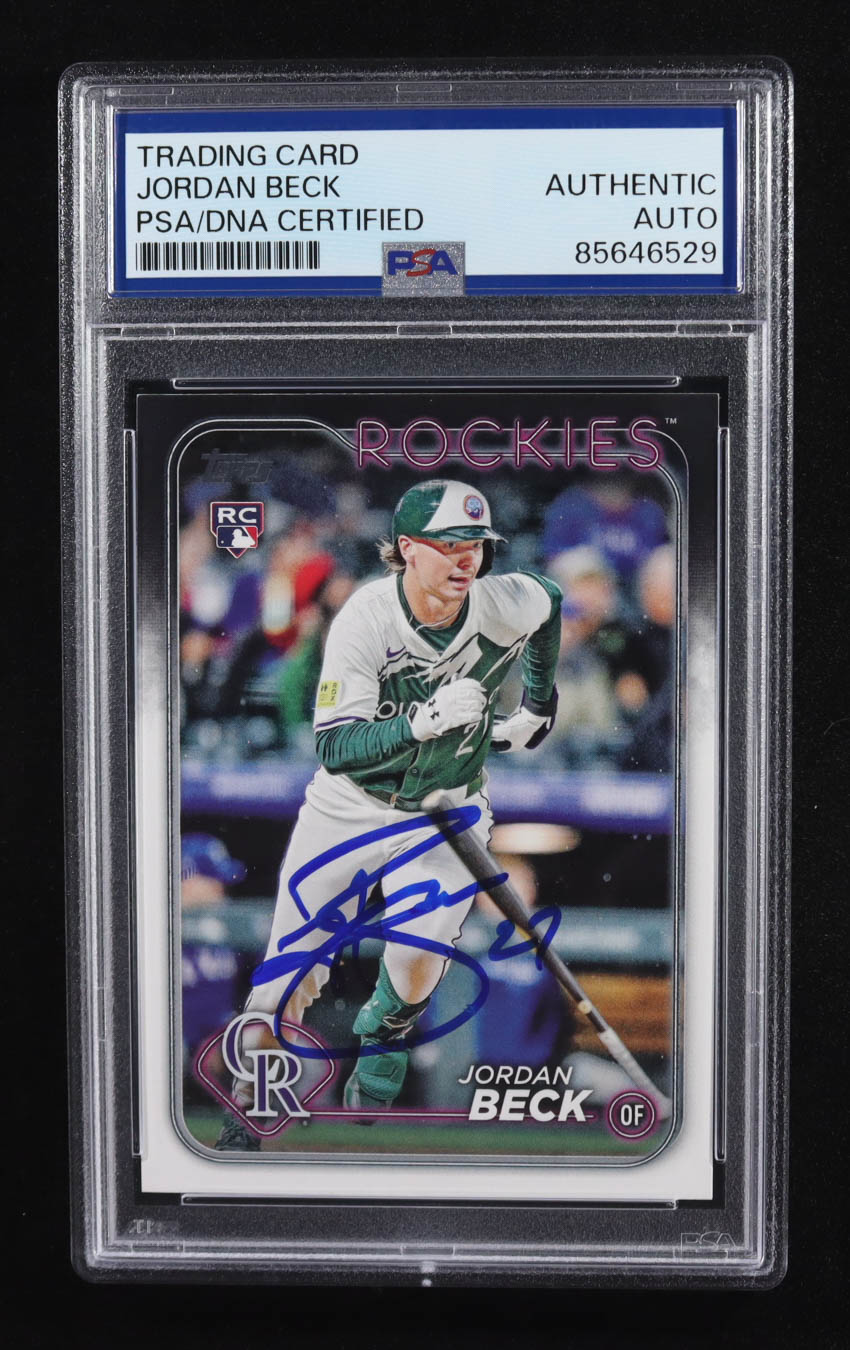 Jordan Beck Signed 2024 Topps Update #US269 RC (PSA) at PristineAuction.com Jordan Beck Signed 2024 Topps Update #US269 RC (PSA) at PristineAuction.com