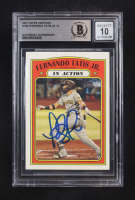 Fernando Tatis Jr. Signed 2021 Topps Heritage #138 IA (Beckett | Auto Grade BGS 10) at PristineAuction.com
