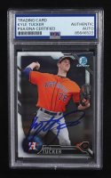 Kyle Tucker Signed 2016 Bowman Chrome Draft #BDC137 RC (PSA) at PristineAuction.com