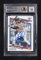 Fernando Tatis Jr. Signed 2022 Topps Opening Day Bomb Squad #BS14 (Beckett | Auto Grade BGS 10) at PristineAuction.com