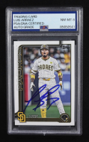 Luis Arraez Signed 2025 Topps #393 (PSA | Autograph Graded 8) at PristineAuction.com