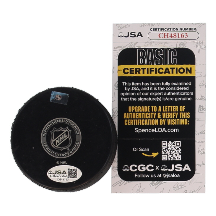 Brandon Saad Signed Blackhawks Logo Hockey Puck (JSA) at PristineAuction.com Brandon Saad Signed Blackhawks Logo Hockey Puck (JSA) at PristineAuction.com