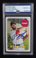 Dustin Pedroia Signed 2018 Topps Heritage #349 (PSA | Autograph Graded 10) at PristineAuction.com