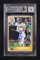 Fernando Tatis Jr. Signed 2022 Topps '87 Topps #T879 (Beckett | Auto Grade BGS 10) at PristineAuction.com