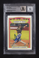 Fernando Tatis Jr. Signed 2021 Topps Heritage High Number Now and Then #NT6 (Beckett | Auto Grade BGS 10) at PristineAuction.com