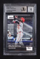 Elly De La Cruz Signed 2025 Topps '24 Greatest Hits #GH28 (Beckett | Auto Grade BGS 10) at PristineAuction.com