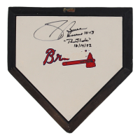 Sid Bream Signed Braves Logo Mini Home Plate Inscribed "The Slide 10/14/92" (Beckett) at PristineAuction.com