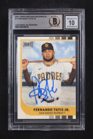 Fernando Tatis Jr. Signed 2021 Topps Archives Snapshots #1 (Beckett | Auto Grade BGS 10) at PristineAuction.com