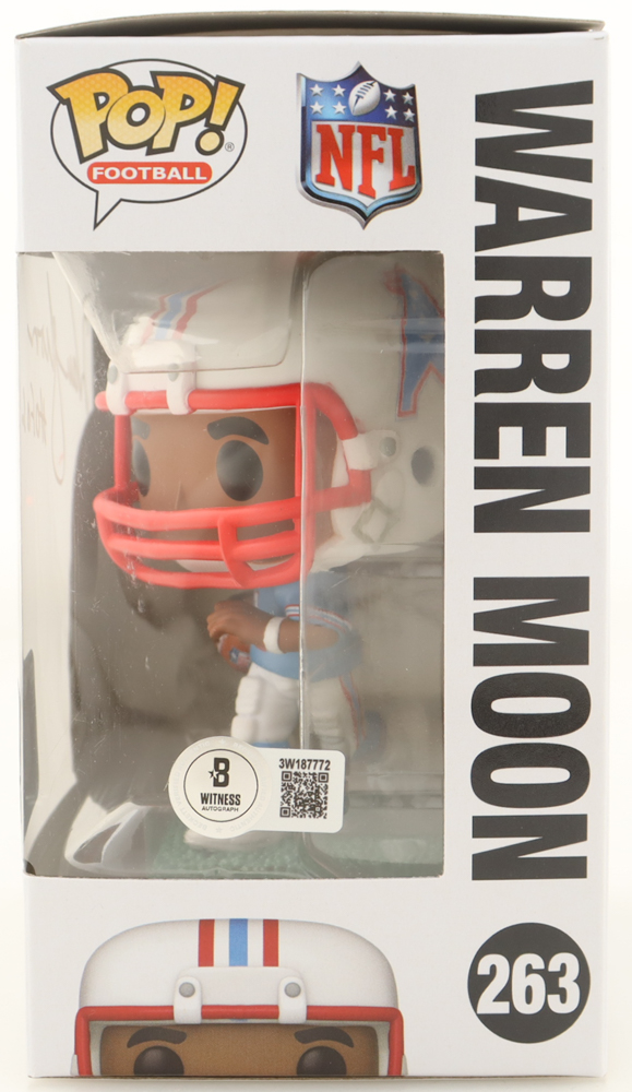 Warren Moon Signed "Oilers" #263 Funko Pop! Vinyl Figure Inscribed "HOF 06" (Beckett) at PristineAuction.com Warren Moon Signed "Oilers" #263 Funko Pop! Vinyl Figure Inscribed "HOF 06" (Beckett) at PristineAuction.com