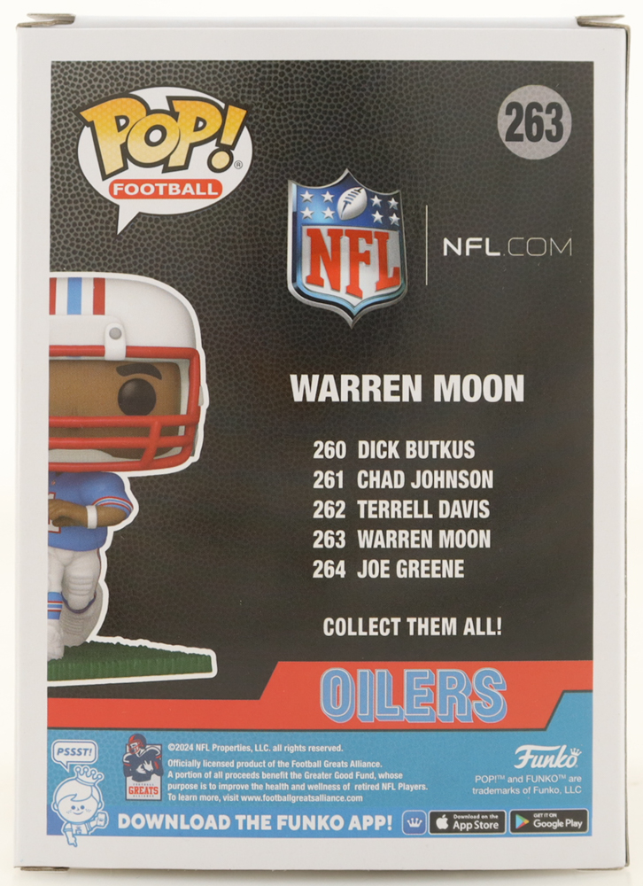 Warren Moon Signed "Oilers" #263 Funko Pop! Vinyl Figure Inscribed "HOF 06" (Beckett) at PristineAuction.com Warren Moon Signed "Oilers" #263 Funko Pop! Vinyl Figure Inscribed "HOF 06" (Beckett) at PristineAuction.com