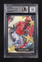 Elly De La Cruz Signed 2025 Topps Stars of MLB #SMLB13 (Beckett | Auto Grade BGS 10) at PristineAuction.com