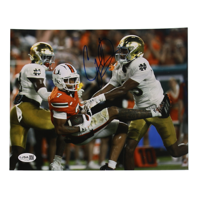 Malachi Toney Signed Maimi Hurricanes 8x10 Photo (JSA) at PristineAuction.com Malachi Toney Signed Maimi Hurricanes 8x10 Photo (JSA) at PristineAuction.com