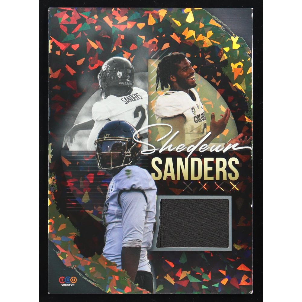 Shedeur Sanders 2024 TruCreator Jumbo Cracked Ice #4 RC JSY at PristineAuction.com