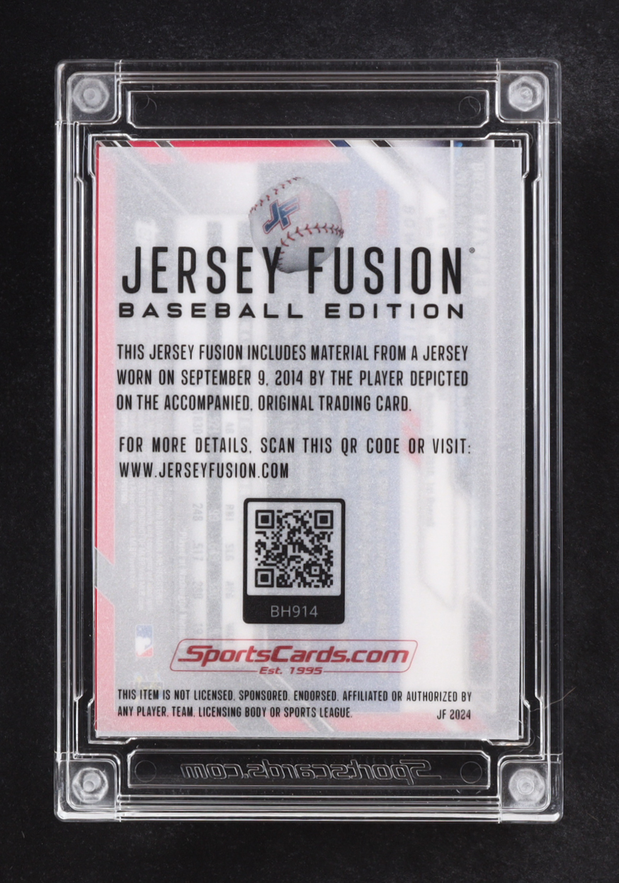Bryce Harper 2024 Jersey Fusion Bowman Game Used Swatch #BH914 at PristineAuction.com Bryce Harper 2024 Jersey Fusion Bowman Game Used Swatch #BH914 at PristineAuction.com