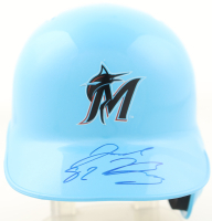 Jacob Berry Signed Marlins Mini Helmet (JSA) at PristineAuction.com