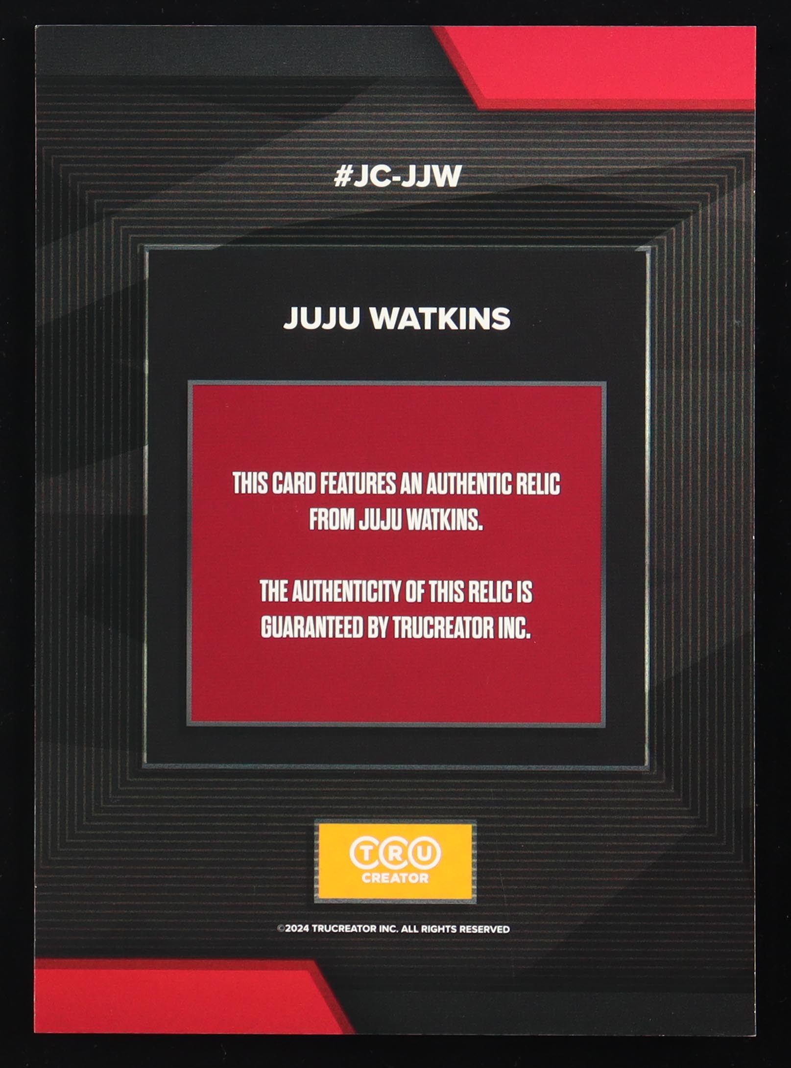 JuJu Watkins 2024 TruSport Jumbo Trucreator Cracked Ice #19 #JC-JJW JSY at PristineAuction.com JuJu Watkins 2024 TruSport Jumbo Trucreator Cracked Ice #19 #JC-JJW JSY at PristineAuction.com