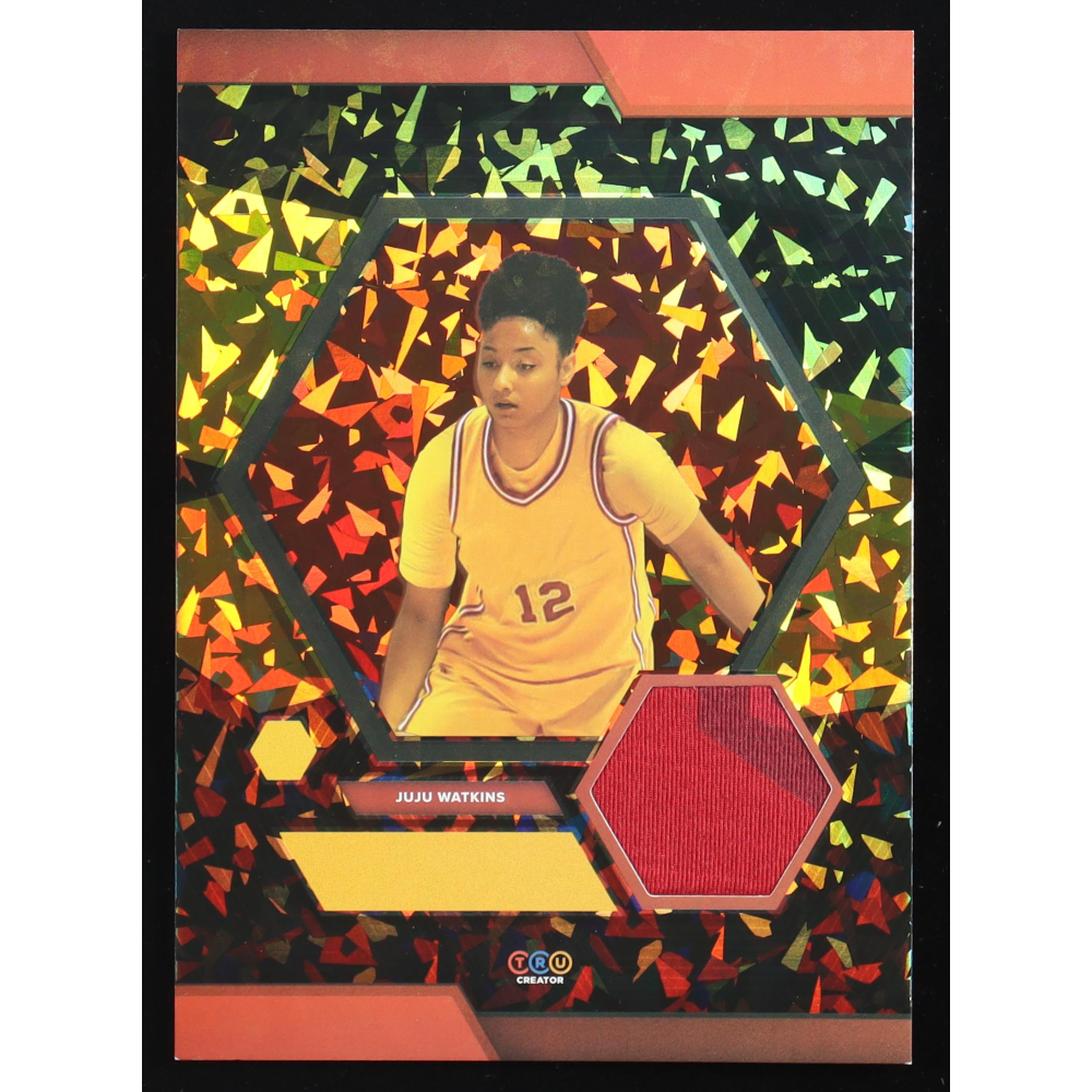 JuJu Watkins 2024 TruSport Jumbo Trucreator Cracked Ice #19 #JC-JJW JSY at PristineAuction.com