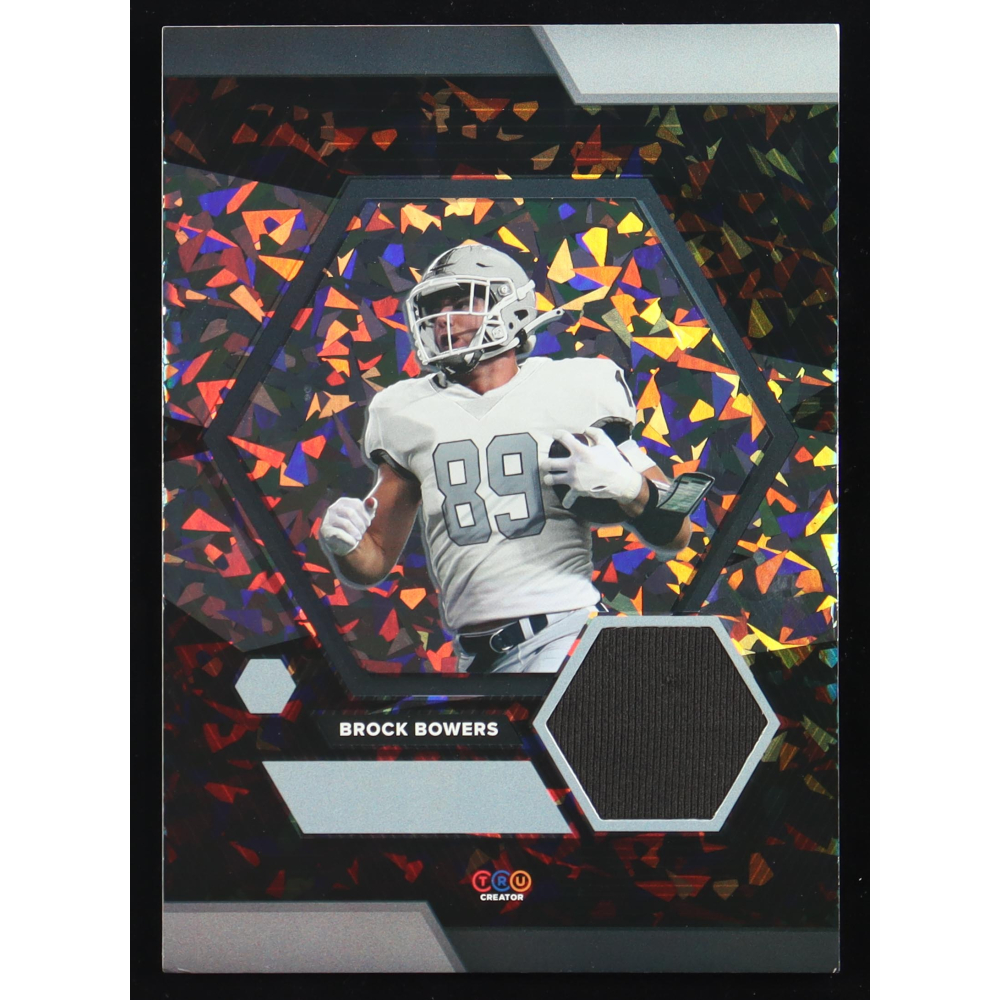 Brock Bowers 2024 TruCreator Jumbo Cracked Ice #07 #JCBB JSY RC at PristineAuction.com