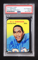 O.J. Simpson Signed 1970 Topps Glossy Inserts #22 (PSA | Auto Grade PSA Authentic) at PristineAuction.com