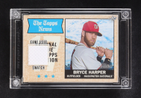 Bryce Harper 2024 Jersey Fusion The Topps News Game Used Swatch #BH914 at PristineAuction.com