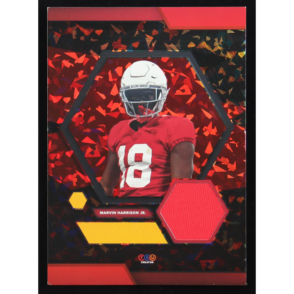 Marvin Harrison Jr. 2024 TruCreator Jumbo Cracked Ice #12 #JCMHJ RC at PristineAuction.com