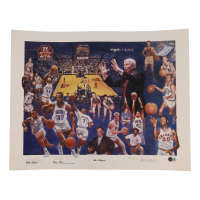 Steve Kerr & Lute Olsen Signed LE Arizona Wildcats "The Players" 18.5x24 Lithograph (Beckett) at PristineAuction.com