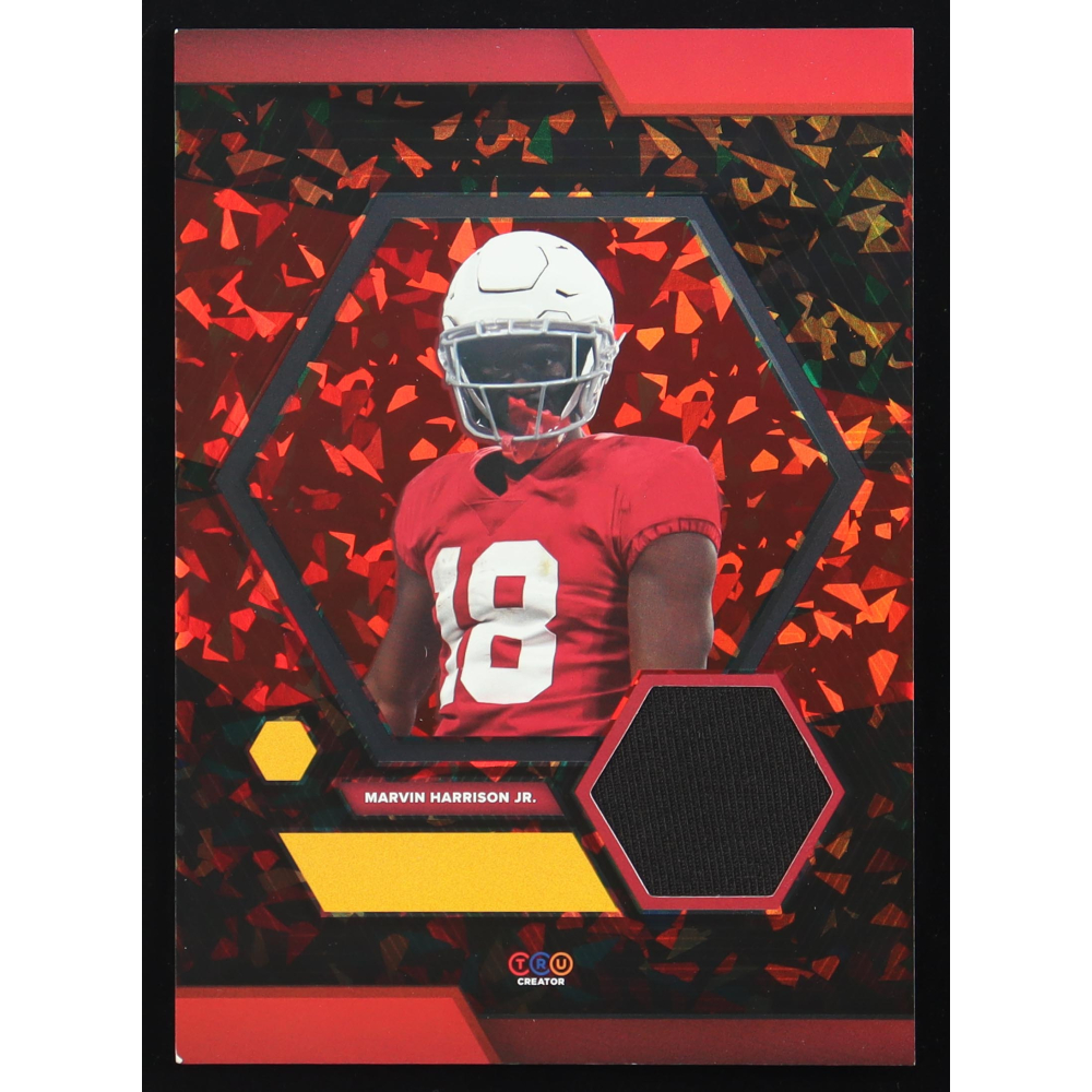 Marvin Harrison Jr. 2024 TruCreator Jumbo Cracked Ice #12 #JCMHJ RC at PristineAuction.com