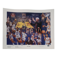 Steve Kerr & Lute Olsen Signed LE Arizona Wildcats "The Players" 18.5x24 Lithograph (Beckett) at PristineAuction.com