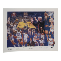 Steve Kerr & Lute Olsen Signed LE Arizona Wildcats "The Players" 18.5x24 Lithograph (Beckett) at PristineAuction.com