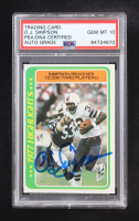 O.J. Simpson Signed 1978 Topps #4 HL (PSA | Auto Grade PSA 10) at PristineAuction.com